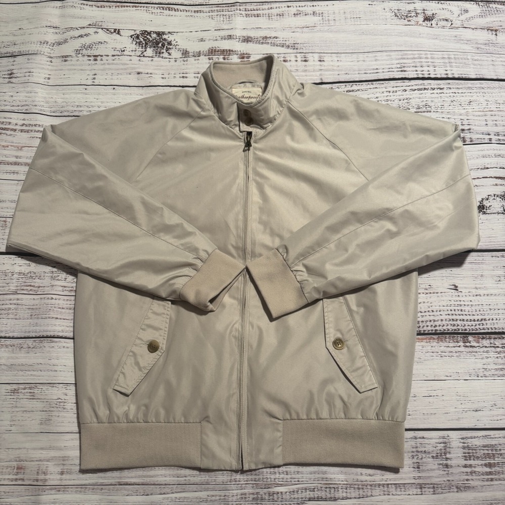 Weatherproof Vintage Bomber Jacket Coat Tan Men's Size Large